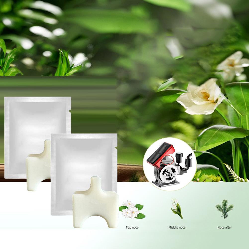 Compact Design Rotating Diffuser Solar Powered Car Purifier Fresh Air Zen char 2PCS