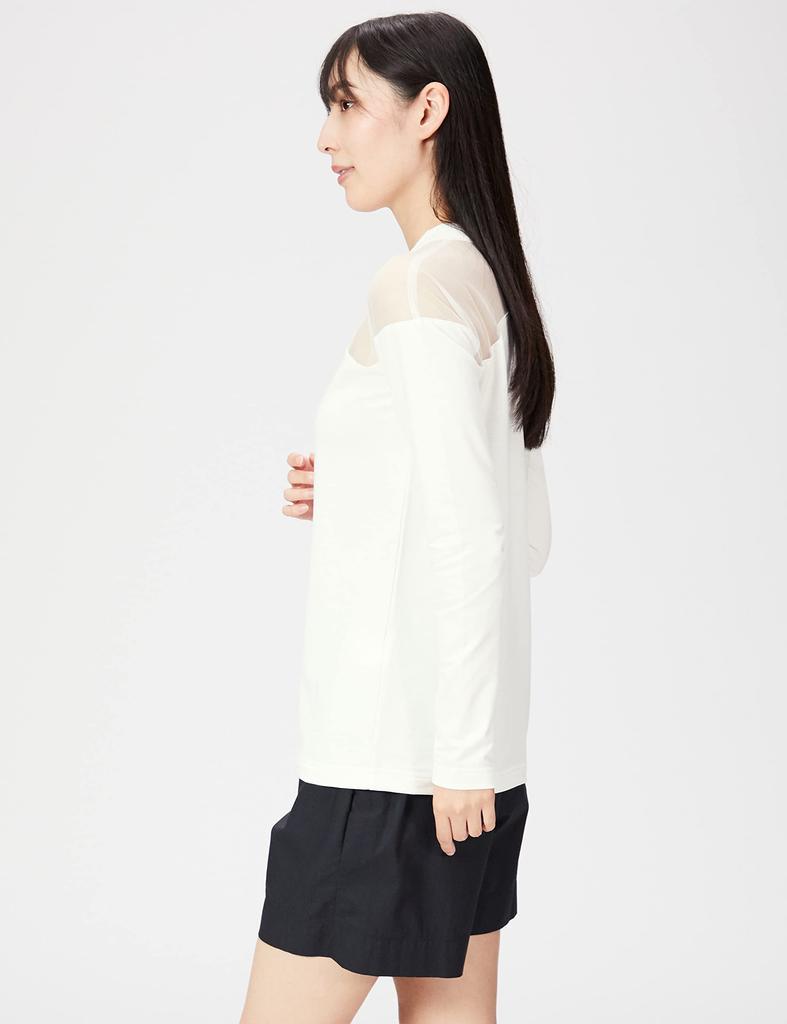Double Standard Clothing Essential High Gauge Inlay Size 38 Top, 2508-110-223, Women's, Off-White,
