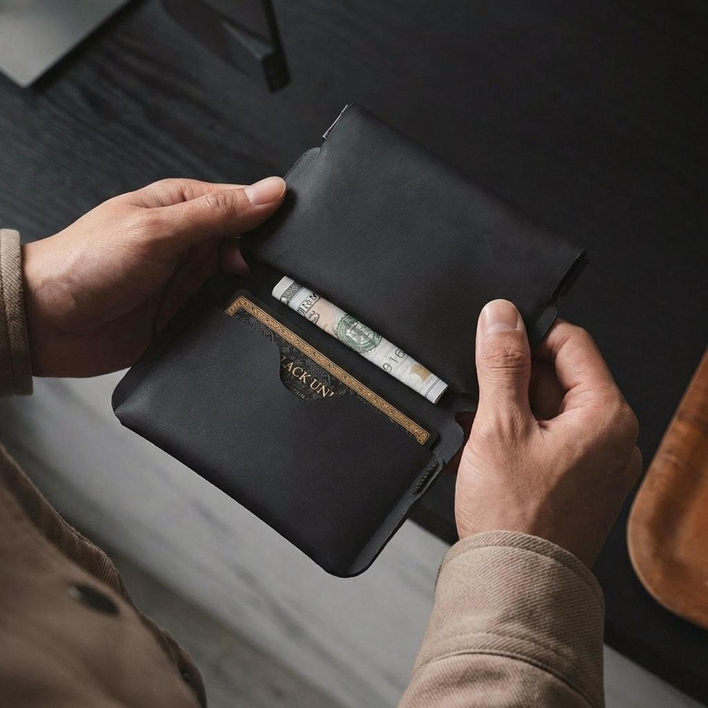 New Mini Card Bag Folding Wallet Portable Magnetic Change Bag Business Card Holder Simple Business Bank Card Bag
