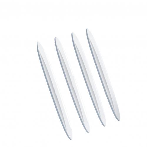 

4 шт. Защитная накладка на дверь автомобиля, черный, белый, цвет, защитный уголок для автомобильного края, защитная наклейка на бампер, аксессуар для защиты двери автомобиля белый