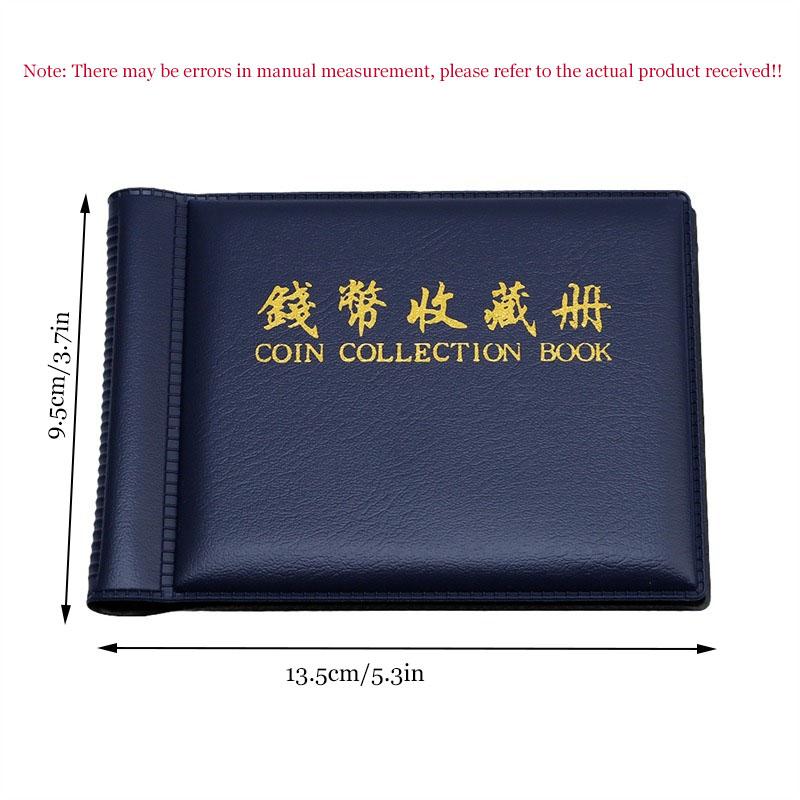 Coin Collection Book Coin Storage Bag Gifts 60 Pockets Stamp Album