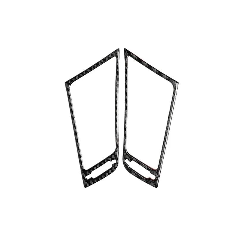 Fit For Infiniti Q50 Q60 2014-19 Carbon Fiber Interior Air Conditioning Vent Outlet Trim Cover Car Styling Stickers Accessories