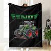 1 Weiche Fendt Traktor Motiv Flanelldecke - Leicht für Ganzjahresgebrauch, Perfektes Geschenk für Liebste, Geeignet für Sofa, Bett, Ca
