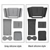 For Tesla Model X S Silicone Pad Protective Cup Holder Wireless Charging Mat Central Control Armrest Storage Box Car Accessories