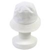 Pristine CHANEL Hat Logo Rhinestone Bucket Hat White Cotton Women L 22P Used
