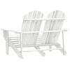 Vidaxl 2-Seater Adirondack Garden Chair, Fir, White