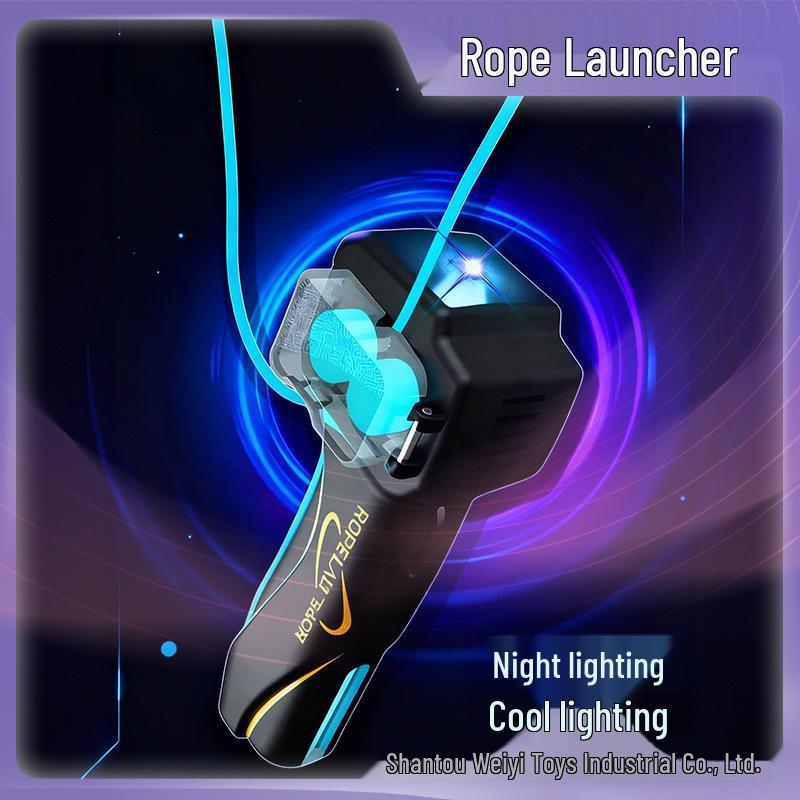 Luminous Rotating Rope Launcher: Decompression Propeller Toy
