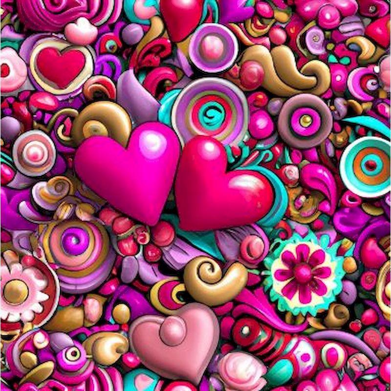 Liebe Buntes DIY Diamantmalerei Landschaft Vollbohrer Stickerei Mosaik Landschaft Handgemacht Heimdekoration