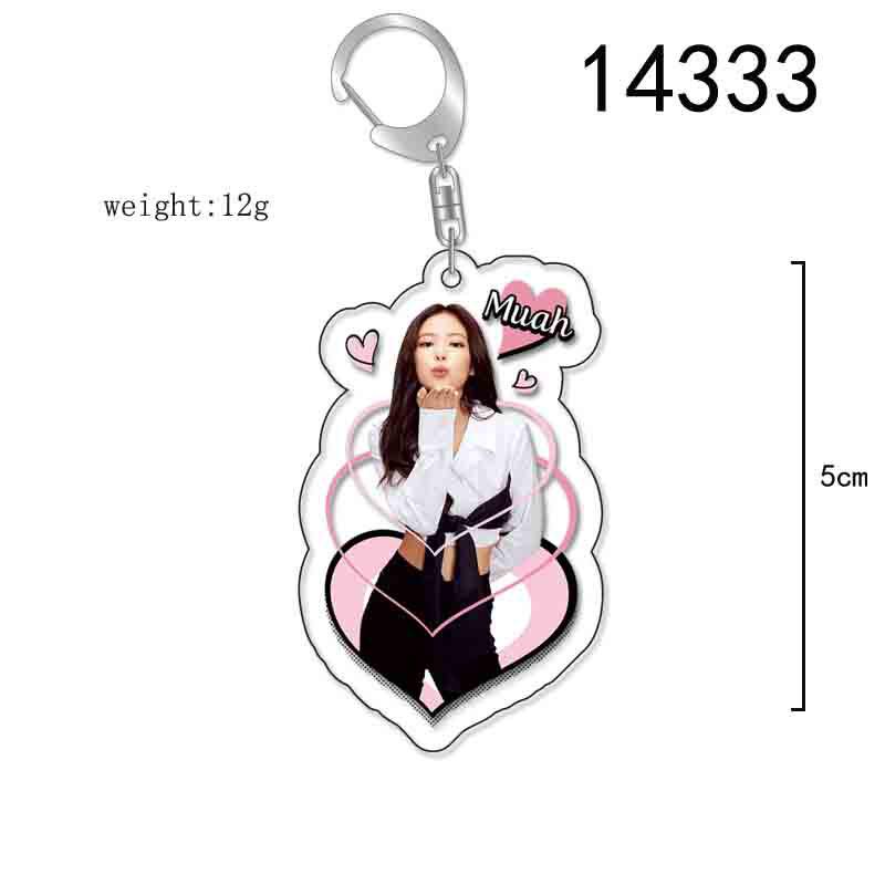 BLACKPINK Acrylic Double-Sided Keychain: Lisa, Jisoo, Jennie, Rosé