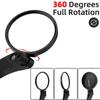 Round rearview bicycle mirror, left, black
