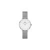 Daniel Wellington Petite Sterling 28mm Wristwatch for Women Mesh Gift Casual Simple Female 2-Year Warranty Genuine Imported