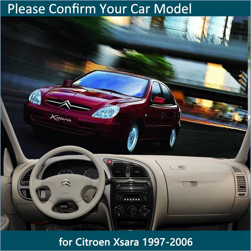 Dla Citroen Xsara 1997 1998 1999 2000 2001 2002 2003 2004 2005 2006 mata na deskę rozdzielczą pokrywa wewnętrzna osłona przeciwsłoneczna do samochodu