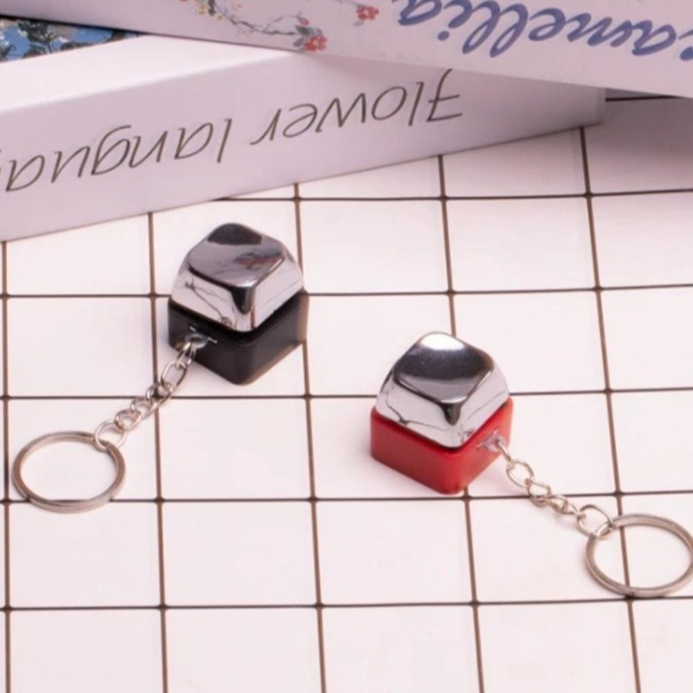 Electric Shock Electric Keyboard Keychain Novelty Item Street Trick Fidget Keychain Shocking Handshake Trick Clicker Toy