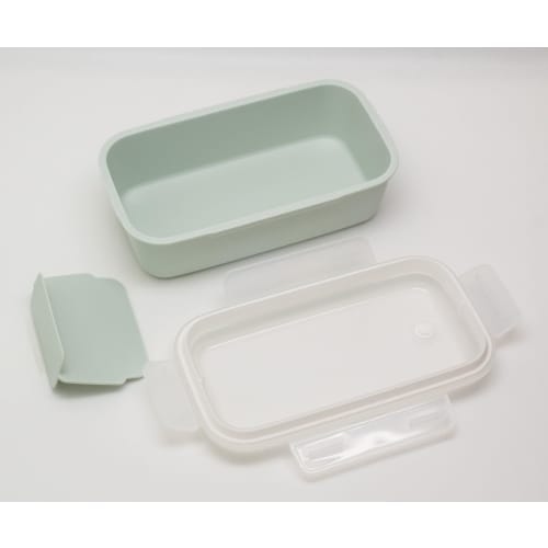 OSK Pale Color Lunch Box, Green [HPC-550D] Dishwasher and Microwave Safe with Dividers