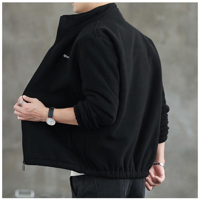 Pierre Cardin Men's Lambswool Lined Fleece Cardigan Jacket