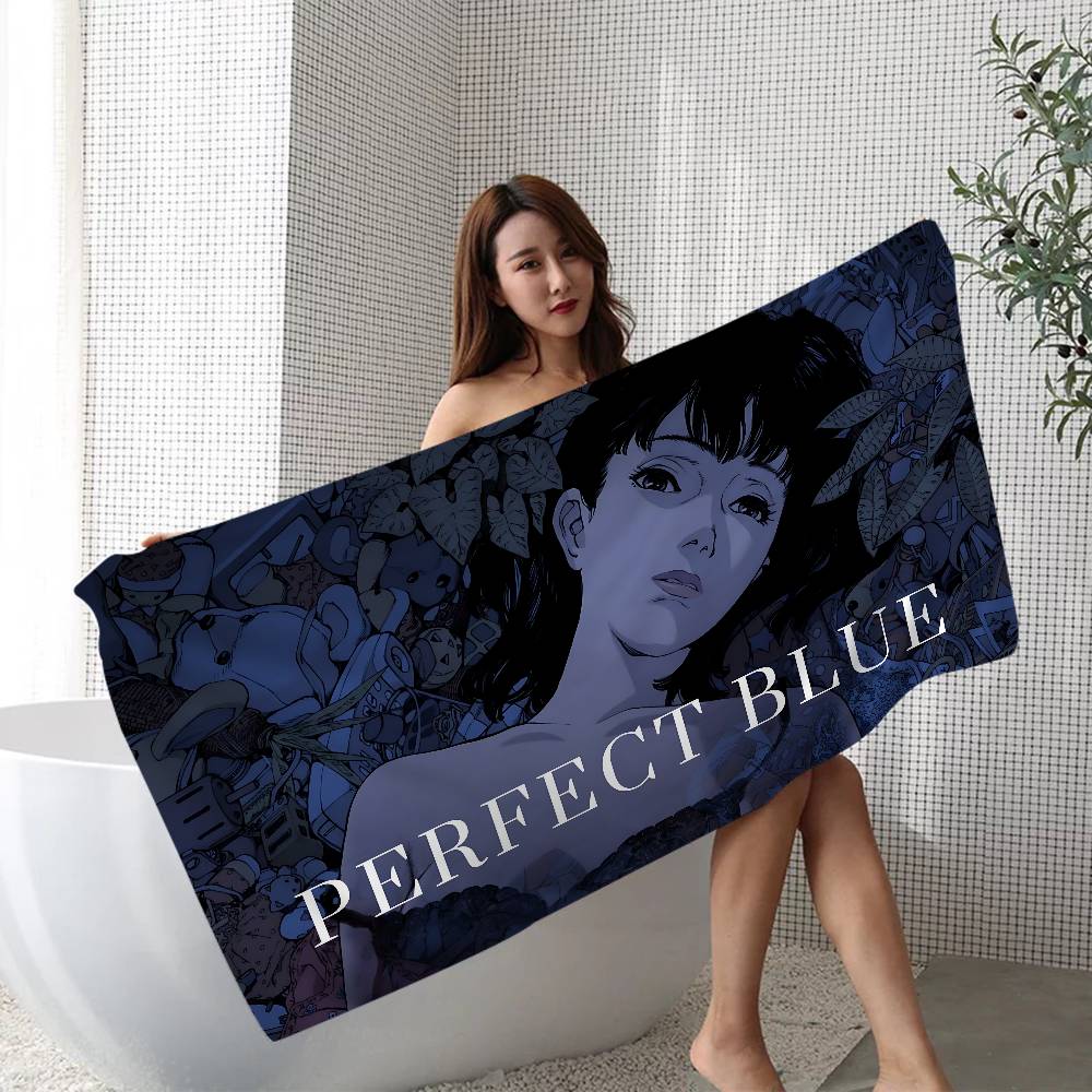 Horror Movie P-perfect B-blue Bath Towel Microfiber Soft Water Absorbing Breathable For Girl Kids Cartoon Beach Towel