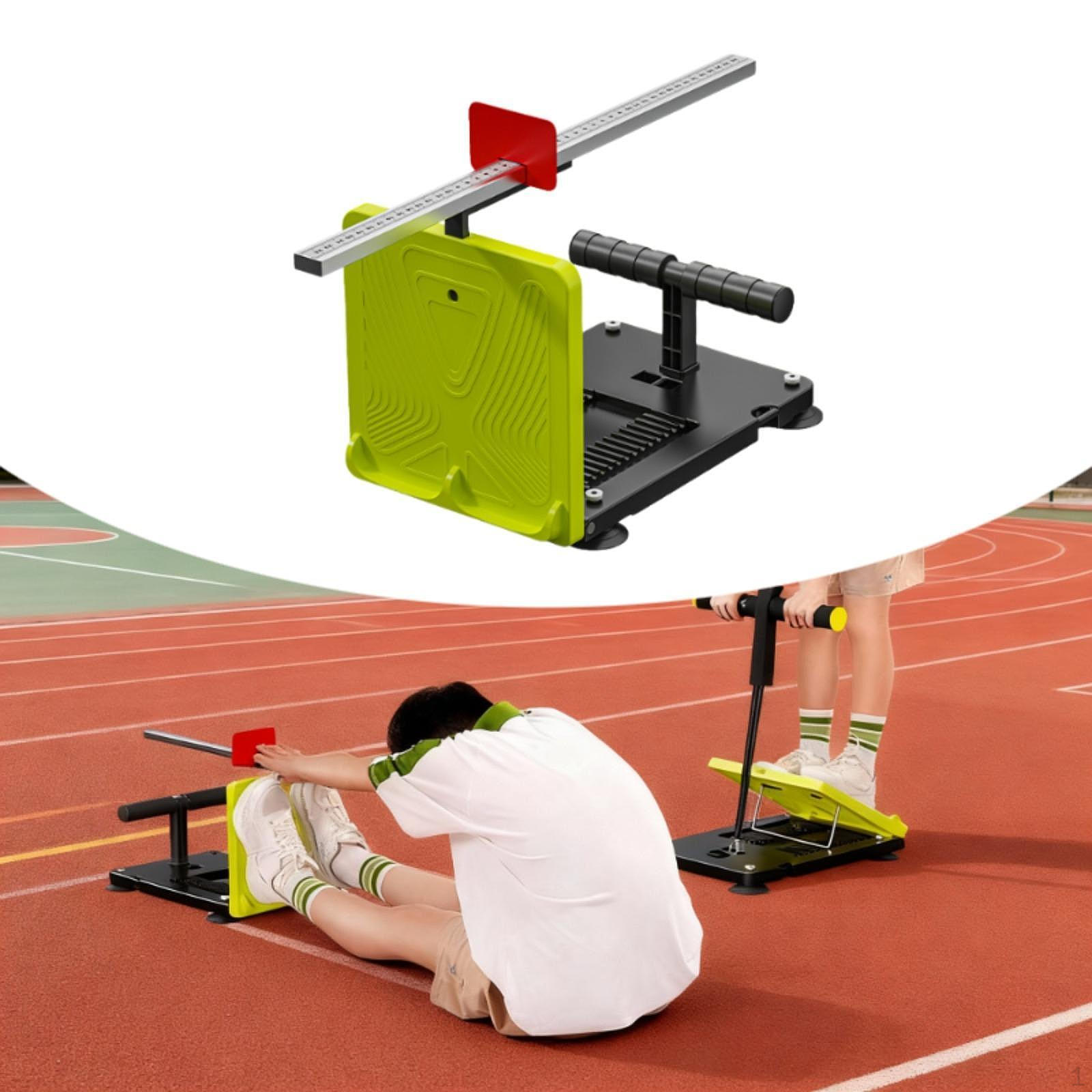 

Sit and Reach Tester Gauge Flexibility Compact Auxiliary Instrument with Strong Suction Cups Green