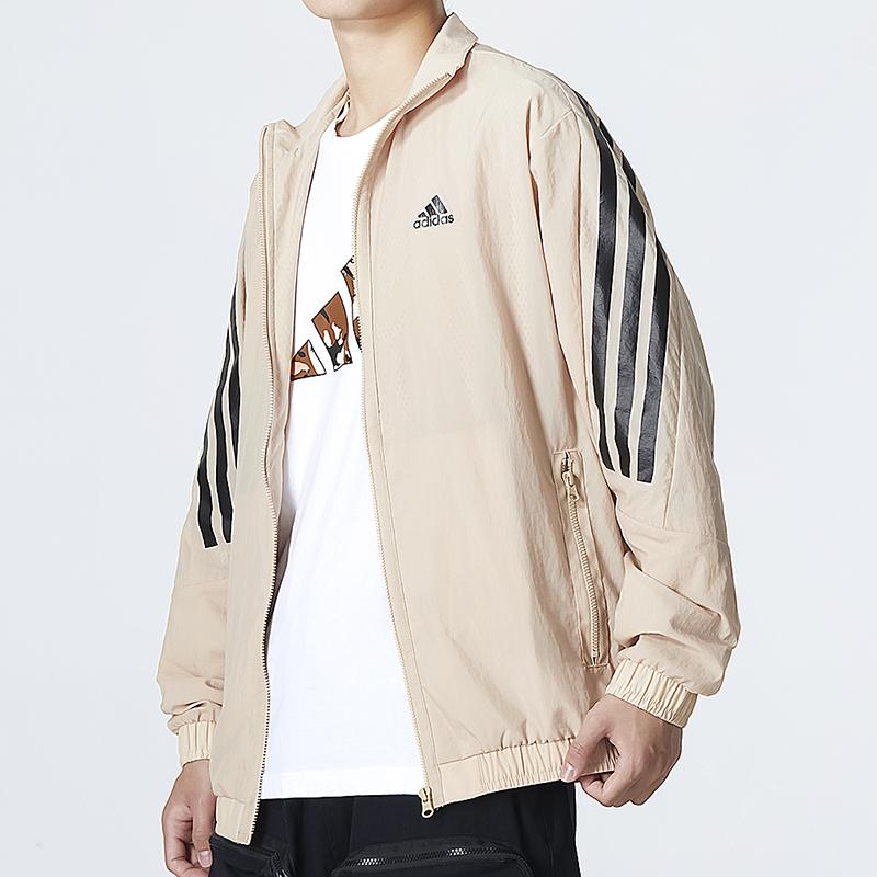 adidas Essential Jacket Spring Fall Season Men's Khaki HU1514