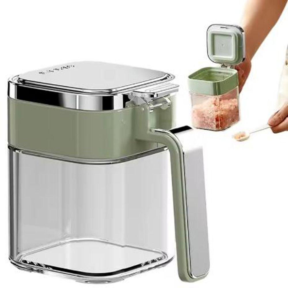 Cutie de Condimente din Sticlă 380ml Etanșă Bol de Zahăr Practic Borcane Condimente Bucătărie