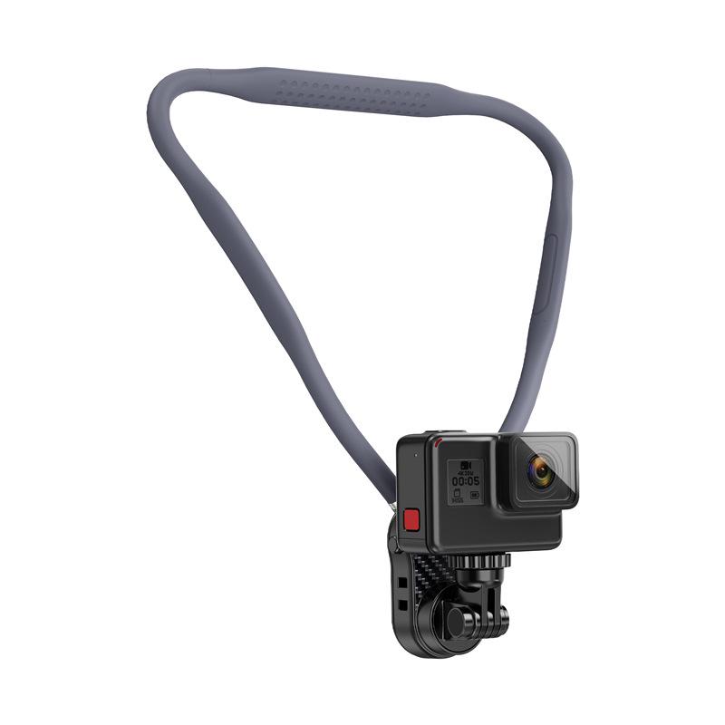 Magnetic Neck Holder for Mobile Phones: Anti-Shake Chest Mount for Travel, Fishing, and Cycling