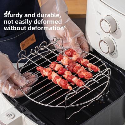 Edelstahl Grill Friteuse Zubehör Kochen Rack Air Friteuse Zubehör BBQ Rack