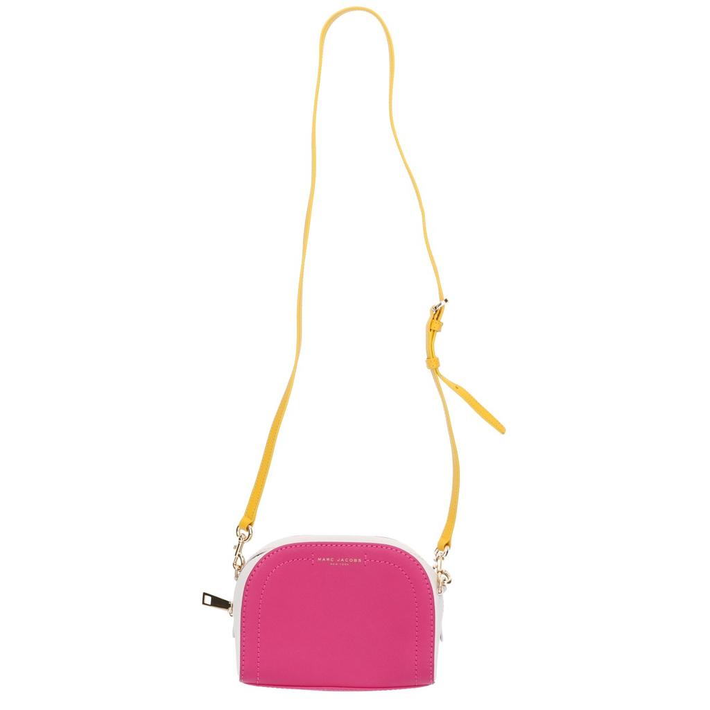 MARC JACOBS M0014220 Playbag Leather Crossbody Shoulder bag Pink/White/YellowUsed
