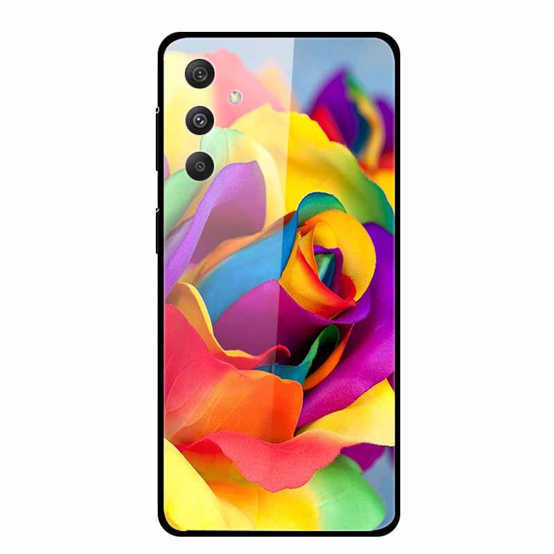 Tempered Glass Case For Samsung Galaxy S24 Plus Case Hard Glass Back Cover Soft Bumper For Samsung S24 Plus Phone Case S24Plus