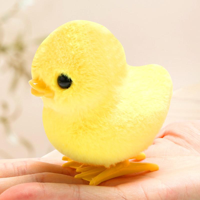 1 Plüsch hüpfendes Huhn Feder Haustierspielzeug, interaktives Haustierspielzeug, geeignet für Katzen und Hunde