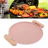 Koreanische BBQ-Grillpfanne Antihaft Vielseitig Aluminium Herdplatten-Grillplatte mit Griffen für drinnen und draußen