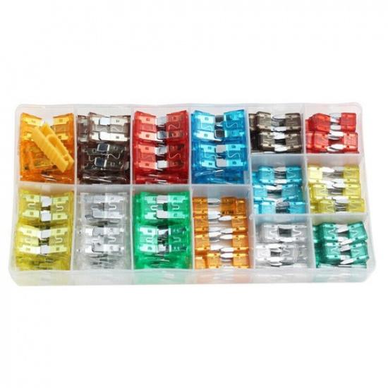 220pcs Car Truck Auto Blade Fuse Automobile Assortment Kit Box Set for Vehicles