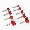 9Pieces Router Bit Set Trimming Straight Milling Cutter Wood Bits Tungsten Carbide Cutting Woodworking Trimming Tool