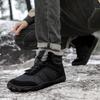 Herbst- und Wintermode Große Outdoor-Samt Warme Herren High Top Baumwollschuhe Dicke Weiche Sohle Rutschfest Herrenstiefel