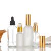 Frasco de Vidro Transparente de 30ml para Óleo Essencial com Conta-gotas de Borracha Fosca - Recipiente de Amostra Cosmética de Tamanho de Viagem