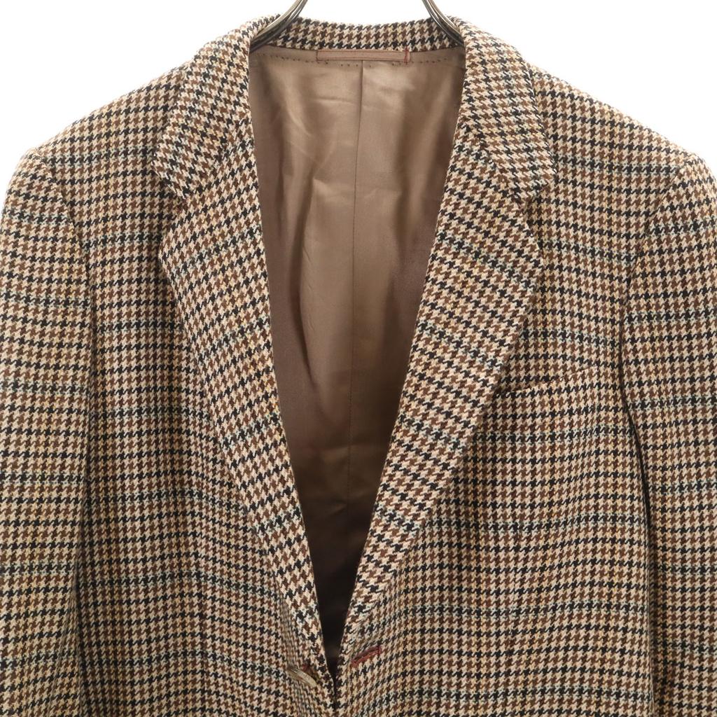 SCHOFIELD & SMITH 80s vintage Staggered pattern tailored jacket Brown Men's Used