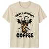 Batty Without Coffee Halloween Drink Unisexs TShirt Unisexs Tee Graphic Top