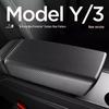 Tesla Model 3/Y Carbon Fiber Armrest Box Cover & Air Vent Protector.