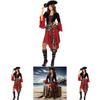 Unique Adult Caribbean Pirate Costume With Skirt Hat And Belt Perfect For Halloween And Activities Cosplay