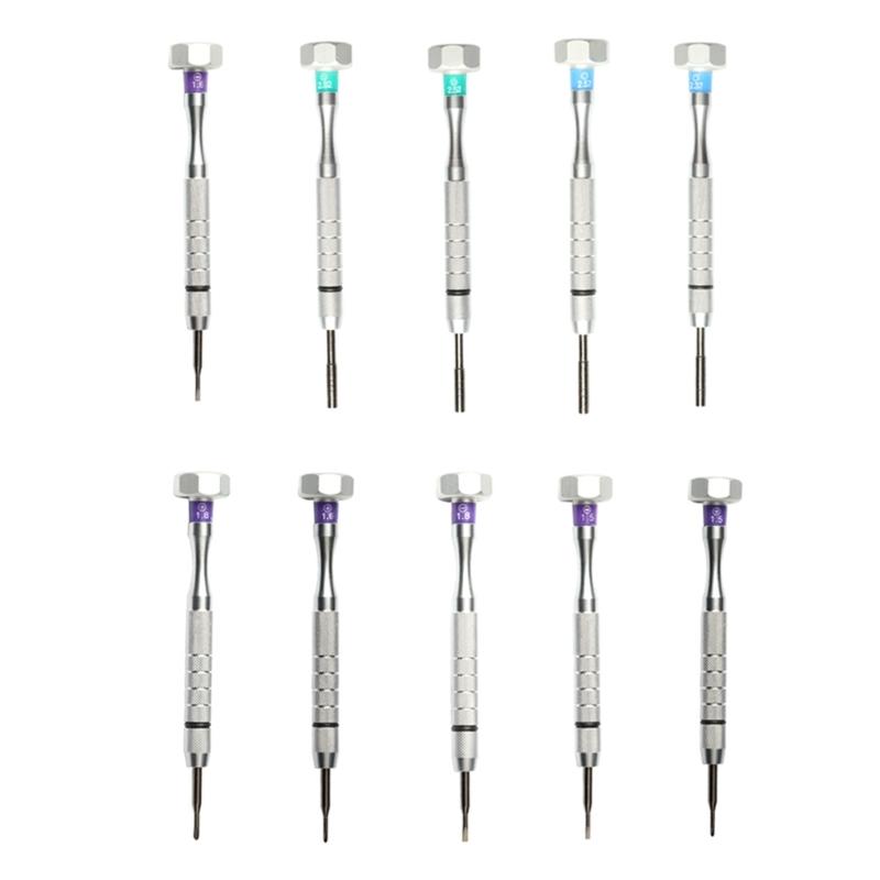 Schraubendreher-Set für Brillenreparatur, rutschfester Griff, Stahlkopf, tragbares Werkzeugset kompatibel für Sonnenbrillenwartung