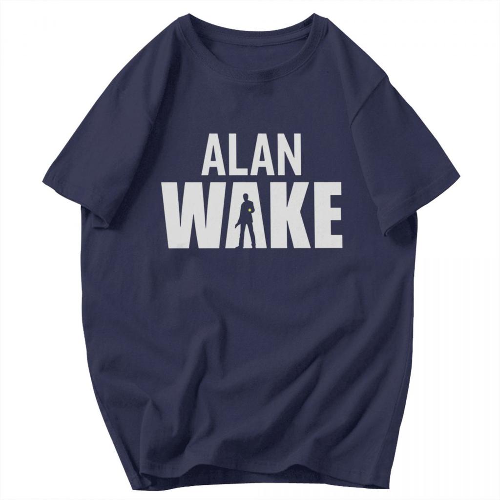 Men T Shirt Alan Wake Game Unique Y2K Graphic Customized Unisex Clothing T Shirts