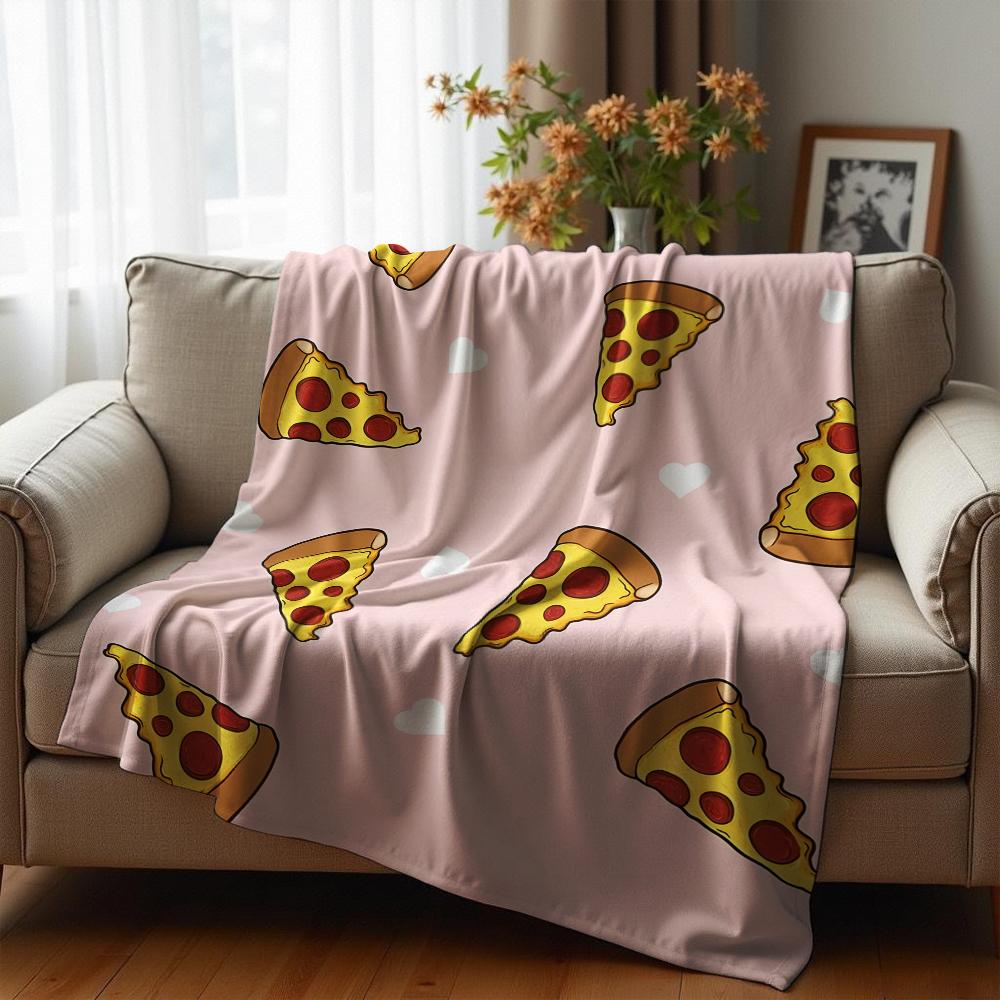 Pink Outline Cow Spots Soft Flannel Blanket Breathable Warm Throw for Office Car Sofa Kids Room Birthday Xmas Gift
