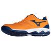 Mizuno Dynablitz Shock Absorbing Non-Slip Durable Low-Top Volleyball Shoes Unisex Shoes Orange Dark-Blue V1GA212160