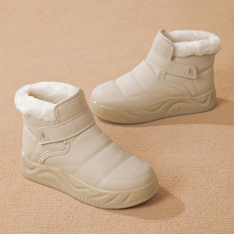 2025 Winterschuhe Damen Schneestiefel Warm Plüsch Kalter Winter Mode Damen Stiefeletten Flach Rutschfest Weich Bequem Große Größe 41