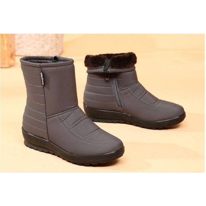 Snow Boots Women's New Cotton Boots Velvet Snow Cotton Mother Shoes Cotton Waterproof Short Boots Thermal Shoes Elderly Cotton Shoes