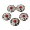 5 Pieces Screw Rivets for Screwing Decorative Turquoise Beads Metal Buttons DIY