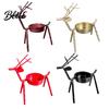 Unique Housewarming Presents Deer Shape Candle Holder, Metal Tealight Stand for Dining Table Wedding Vintage Style Ornament Centerpiece, Decorative