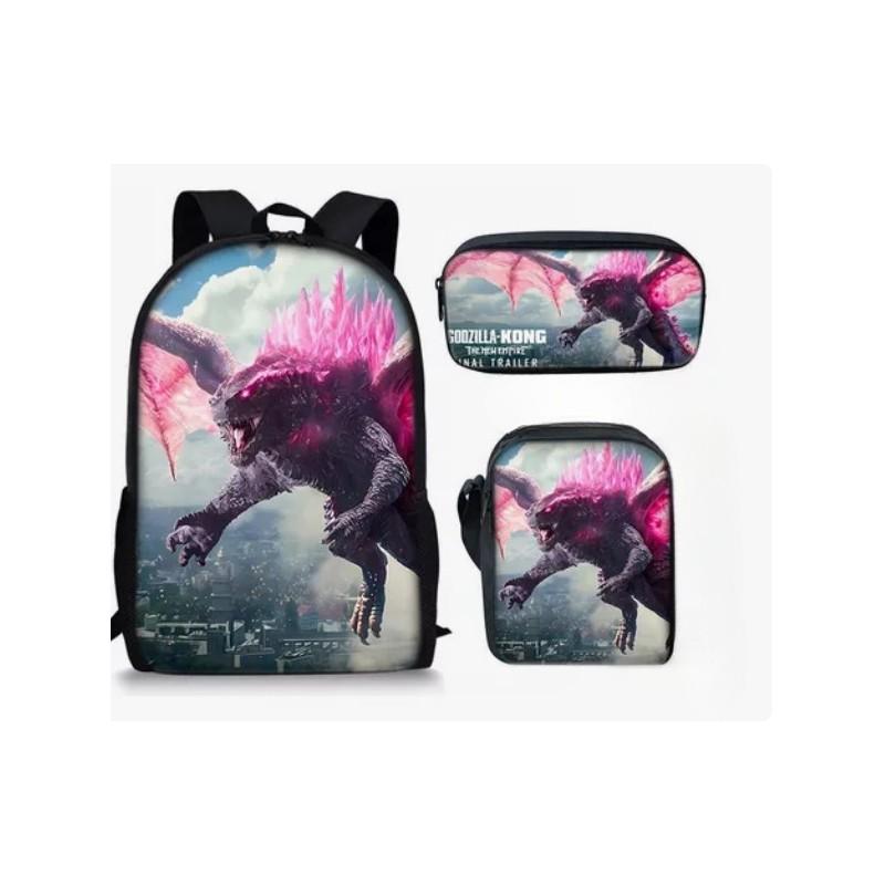 Godzilla Kinderrucksack Mit Luftpolstergurten Für Grundschüler