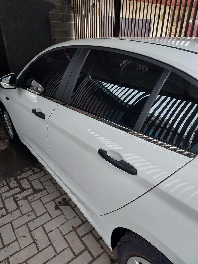 Lower Glass Moldings Dark Chrome (stainless Steel) Sedan/HB (4 Pieces) for Fiat Tipo 2016-