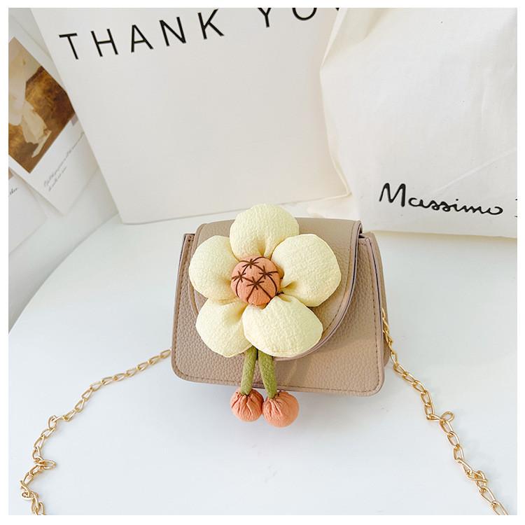 Милая модная детская сумка с бантиком, прекрасная легкая сумка для наличных для повседневного использования Floral Khaki