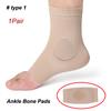 1 Pair Ankle Bone Protection Socks Malleolar Sleeves with Gel Pads for Boots Skates Splints Braces Skating Hockey Roller Ski