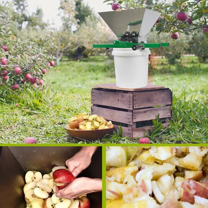 Stainless Steel Hard Fruit Grinder Manual Apples Crusher Multifunctional Vegetables Grinders Large Capacity Vegetable Chopper